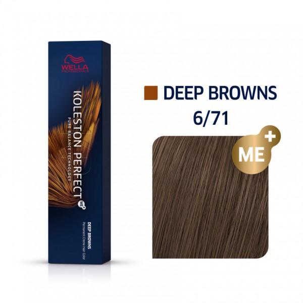 Wella Koleston Perfect Me Deep Browns 6/71 Ξανθό Σκούρο Καφέ Σαντρέ 60ml