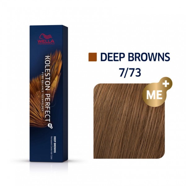 Wella Koleston Perfect Me Deep Browns 7/73 Ξανθό Καφέ Χρυσό 60ml