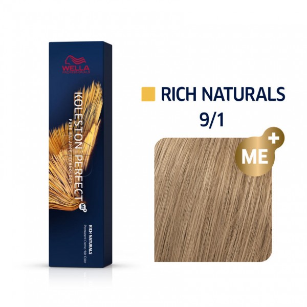 Wella Koleston Perfect Me Rich Naturals 9/1 Ξανθό πολύ Ανοιχτό Σαντρέ 60ml